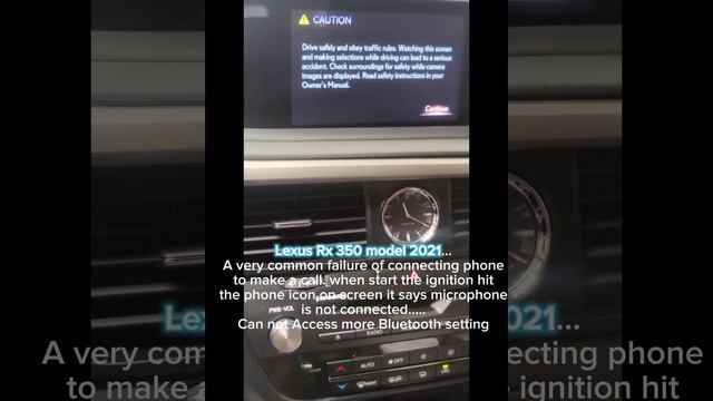 Lexus RX 350 Bluetooth problem... смотреть онлайн