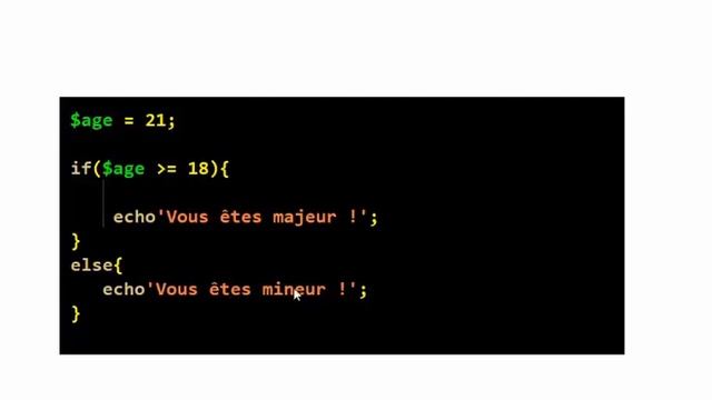 Structure Conditionnelle If Else En PHP смотреть онлайн