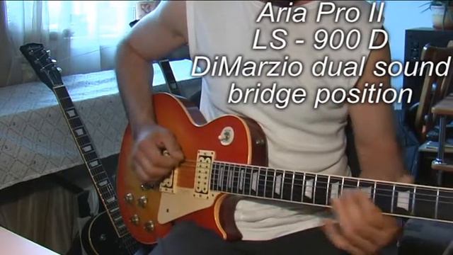 Aria Pro II Les Paul copy на относительно чистом звуке смотреть онлайн