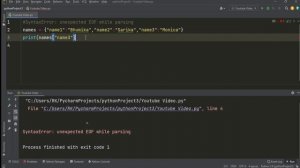 SyntaxError unexpected EOF while parsing - Solved