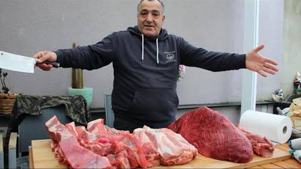 Армянские заготовки из 30 кг мяса свинины и говядины на целую зиму смотреть онлайн