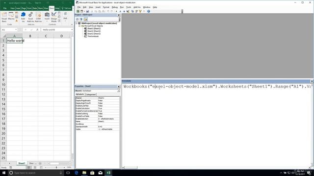 Fundamentals of Excel Object Model - Access Object from Collection by Name смотреть онлайн