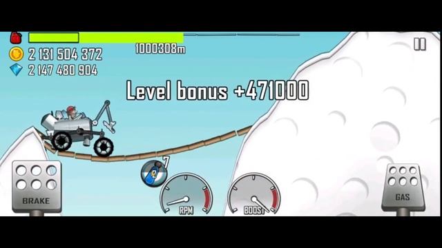 1,000,309 meters ? with Moonlander in Arctic Cave vs Textures - Hill Climb Racing смотреть онлайн
