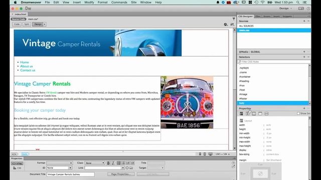 How to change background colour in Dreamweaver CC [30/34] смотреть онлайн
