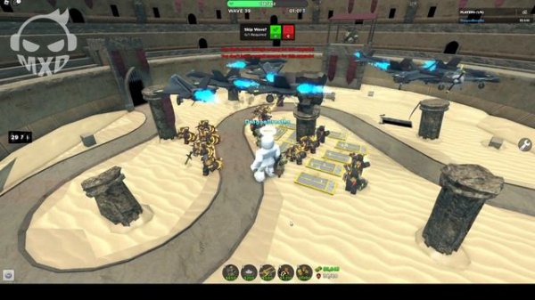 tds Solo Fallen with Accelerator in Atlas Colosseum and Golden Minigunner tds