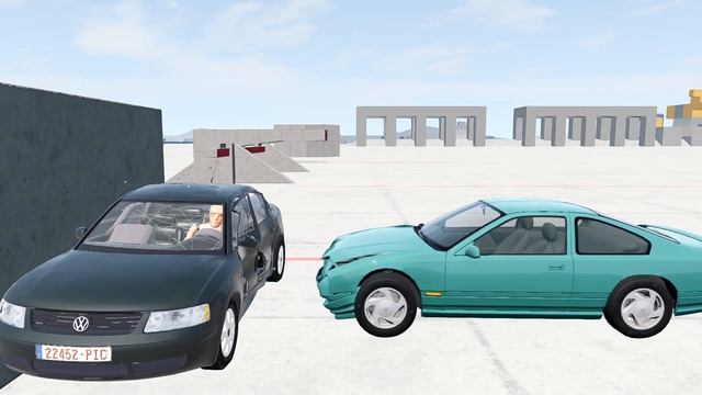 1998 VW Passat B5 Crash Test - BeamNG.Drive