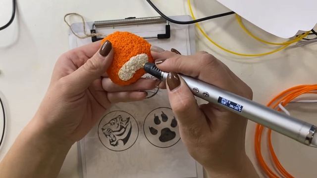 Рисуем 3D ручкой: Мордочка тигра смотреть онлайн