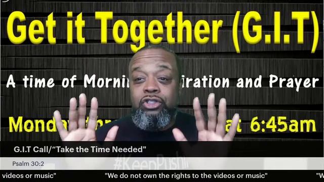G.I.T Call/“Take the Time Needed" смотреть онлайн