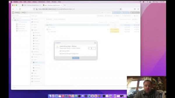 Proxmox removing a drive from the web interface