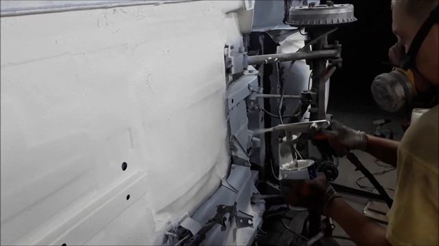 Обработка днища ВАЗ2107 после пескоструя.BODY999