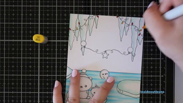 Copic Galaxy Sky & Scene Building | Christmas 2020 #5 | Ink on 3 x Pear Blossom Press смотреть онлайн