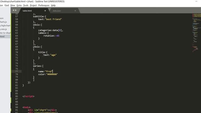 creating highchart from datatable | datatable and highchart | redraw chart with respect to table смотреть онлайн