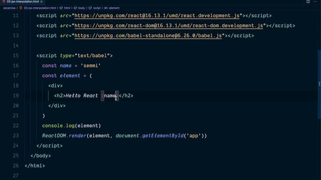 [Nge-React] #3 Mengakses Variable Javascript pada element JSX смотреть онлайн
