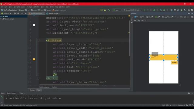 Visiting Card Maker || My first application ||Android Development Free Course || In Hindi смотреть онлайн