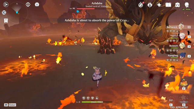DPS Barbara vs Azhdaha [Pyro/Cryo] in 3 minutes | Genshin Impact смотреть онлайн