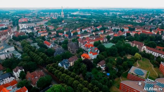 Сверху. Ганновер Германия. Hannover Germany. Аэросъёмка. смотреть онлайн