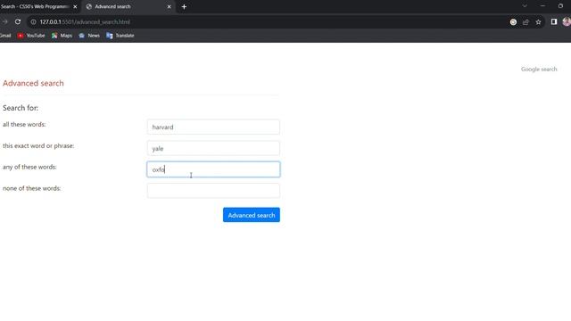 CS50's Web Programming with Python and JavaScript : Project 0 Using HTML, and CSS смотреть онлайн