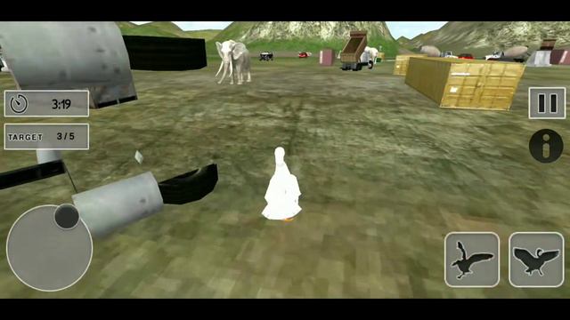 Бешеный гусь нападает на слонов смотреть онлайн