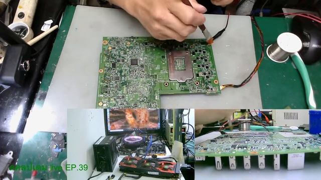 LENOVO ALL IN ONE THINKCENTRE M800Z เปิดไม่ติด MOSFET SM4378 ไหม้