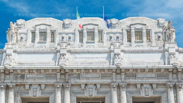 Top of Milano Centrale timelapse in Piazza Duca d'Aosta is the main railway station of the city of смотреть онлайн