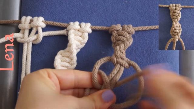 ??????? with ???? ⛓ ???????? Wellenknoten knüpfen ⛓ Spiral Knots Mix / Macrame knots for beginners смотреть онлайн