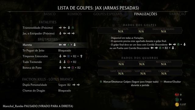 Mortal Kombat X - Brutality Jax! Marreta! Tutorial. смотреть онлайн