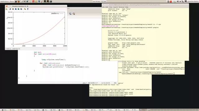 How to time Java programs with quadratic time complexity and plot the curve (2) смотреть онлайн