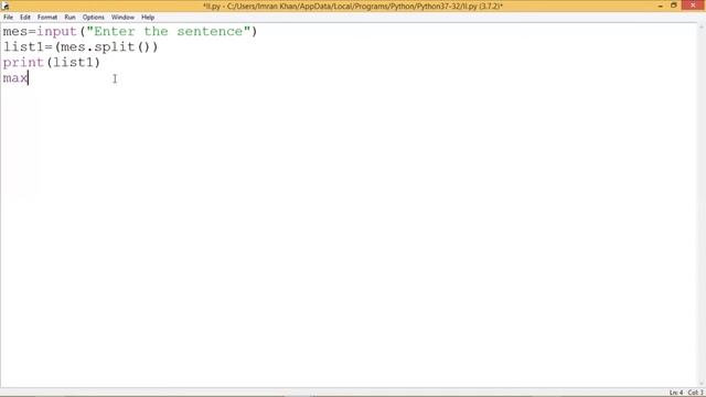 Python program to display longest word of the sentence along with its length | Python split method смотреть онлайн