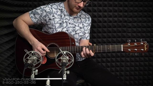 FENDER CD-60S ALL MAHOGANY Акустическая гитара из махагона смотреть онлайн
