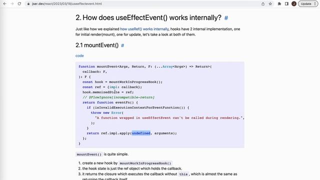 React Internals Deep Dive 28 - How does useEffectEvent() work internally in React? смотреть онлайн
