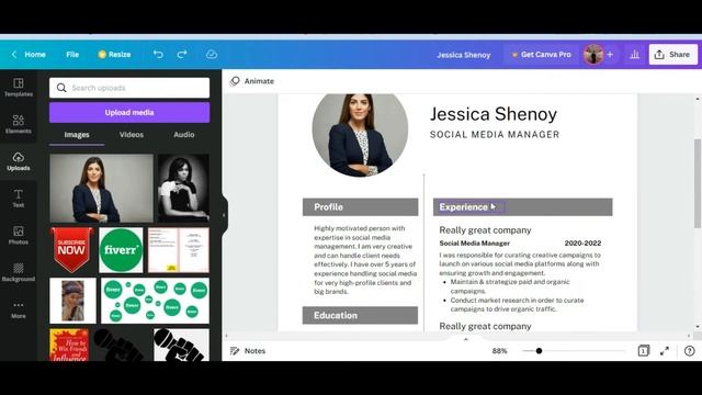 How to Create Resume/CV in Hindi | Resume with Canva | Simple Effective Resume Idea смотреть онлайн