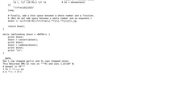 Code Review: Simplify regular expression? (Converting Unicode fractions to TeX) смотреть онлайн