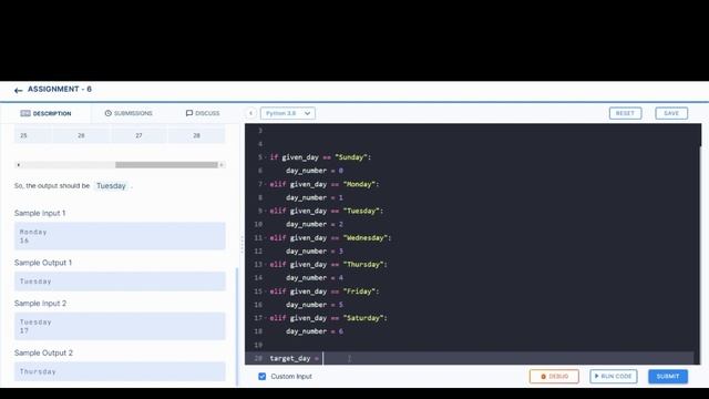 Day Name 2 | Assignment 6 | CCBP | NxtWave CCBP 4.0 Telugu | Python Programming | Python Coding смотреть онлайн