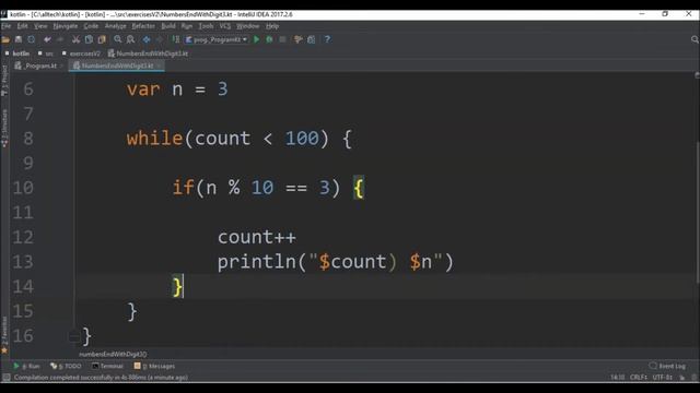 numbers end with digit 3 in kotlin смотреть онлайн