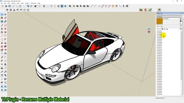 Rename Multiple Material - Plugin for Sketchup смотреть онлайн