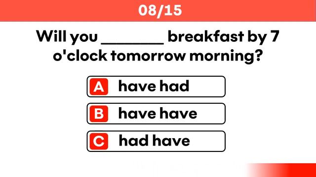 Future Perfect Tense | Grammar Test смотреть онлайн