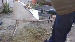 Садовый измельчитель из триммера.