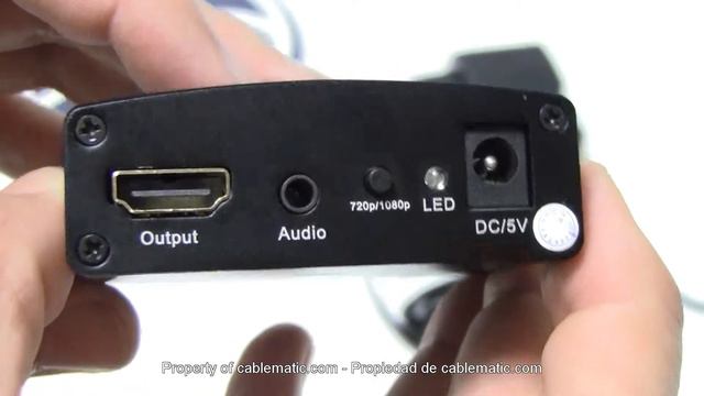 Conversor de audio y vídeo compuesto CBVS a HDMI mini distribuido por CABLEMATIC ® смотреть онлайн