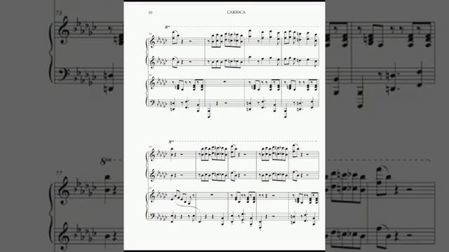" The Carioca " music by Vincent Youmans - ( piano notes for 4 hands - by Pink Martini ) . смотреть онлайн