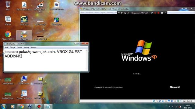 Jak zainstalować windows'a Xp na Oracle VM VirtualBox Część 3 смотреть онлайн
