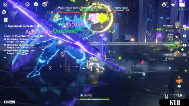 C2 Yelan Quickbloom & C2 Alhaitham Spread - NEW Genshin Impact Abyss Floor 12(9 Stars)