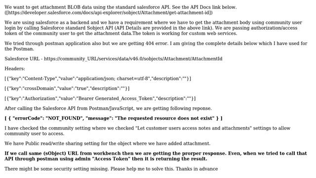 Salesforce: Community Plus users are not able to get the attachment using standard salesforce API смотреть онлайн