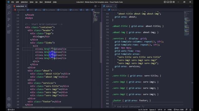 No#7-Last| Media Query Using Grid Template Areas With Layoutit смотреть онлайн