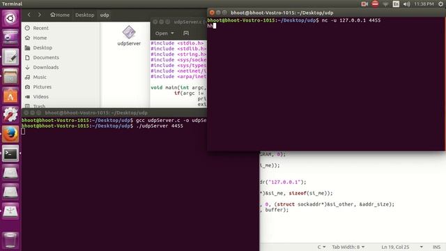 UDP Client Server Program in C | Socket Programming смотреть онлайн