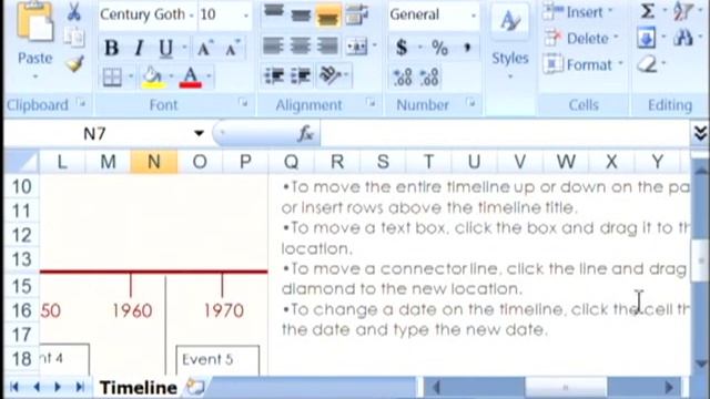 General Computer Tips : How to Create a Simple Timeline With Excel смотреть онлайн