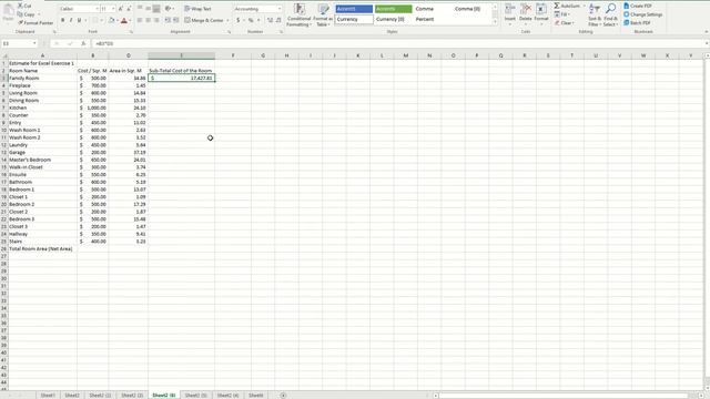 6 Excel Exer 1 Computing the cost per room смотреть онлайн