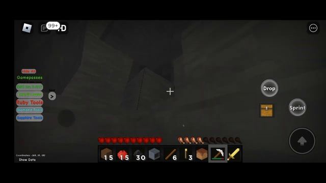 Roblox minecraft(Craft-Blox)part1: First time gameplay Finding diamonds смотреть онлайн