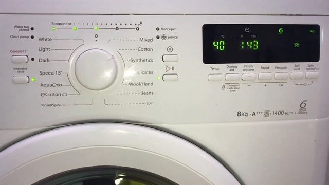 Whirlpool 6th Sense Cottons 40 Max Soil Starting And Loading