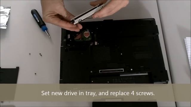 HP Compaq Notebook 6730b Hard drive Install Replace смотреть онлайн