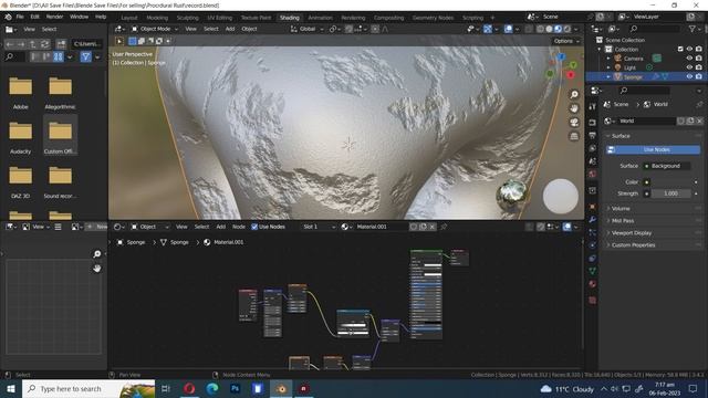 Procedural Rust Metal texture in Blender 3.4 Nodes | Blender Tutorial смотреть онлайн